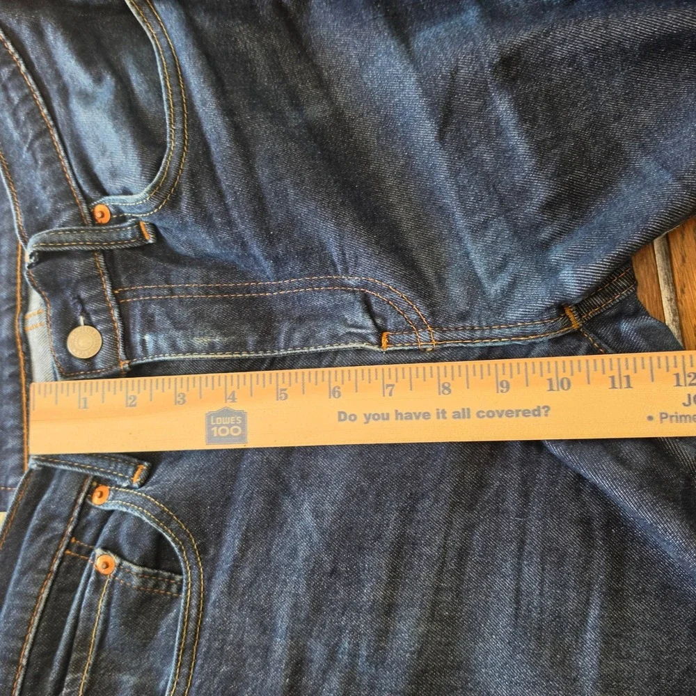 Levis lot 502 big E Slim Fit Jeans Mens Dark Indigo Blue Denim Pants W29 L30